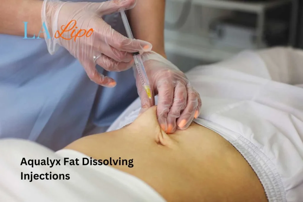woman having fat dissolving injections Hampton in the stomach