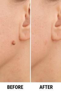 Skin tags removal Hampton before and after