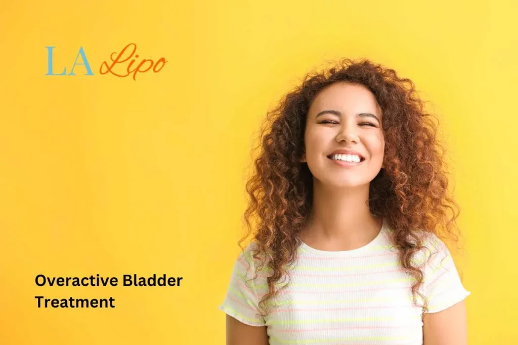 woman smiling about overactive bladder treatment Hampton solutions